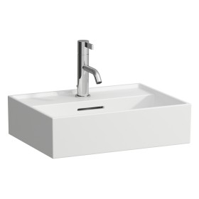 LAUFEN Kartell Handwaschbecken 45 x 34 cm, mit 1 Hahnloch, mit Überlauf