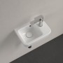 Villeroy & Boch O.novo Handwaschbecken compact 36 x 25 cm mit Überlauf, Becken links