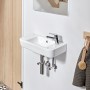 Villeroy & Boch O.novo Handwaschbecken compact 36 x 25 cm mit Überlauf, Becken links