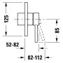Duravit Circle Einhebelmischer Unterputz Set