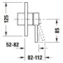Duravit Circle Einhebelmischer Unterputz Set