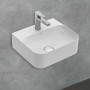 Villeroy & Boch Finion Handwaschbecken 43 x 39 cm mit Hahnloch, mit ViFlow Überlauf