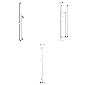 Supporto sistema Geberit Duofix per pareti da 220-280 cm di altezza