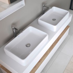 Duravit Qatego Aufsatzbecken eckig 60 x 40 cm, mit HygieneGlace