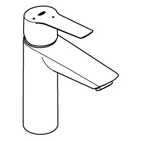 Rubinetto monocomando per lavabo GROHE Start, 1/2" M-Size, con funzione di risparmio energetico