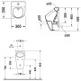 Duravit ME by Starck Urinal Rimless 0,5L mit Zulauf von oben