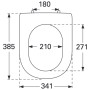Villeroy & Boch Subway 2.0 WC-Sitz Compact, mit Absenkautomatik