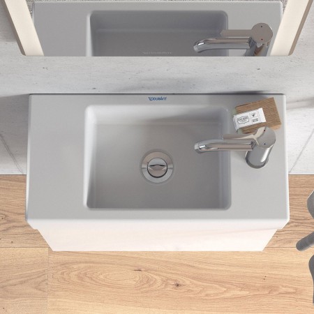 Duravit Vero Air Handwaschbecken mit 1 Hahnloch rechts 50 x 25 cm, ohne Überlauf