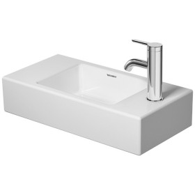 Lavabo a mano Duravit Vero Air con 1 foro per rubinetto a destra 50 x 25 cm, senza troppo pieno