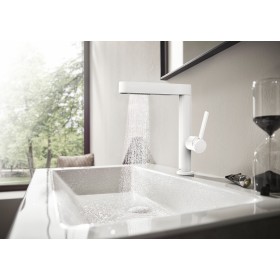 Robinet de lavabo monocommande hansgrohe Finoris 230 avec douchette extractible, 2 types de jets