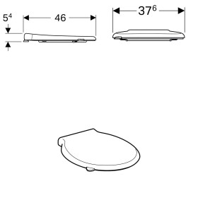 Geberit Renova Comfort WC Sitz, barrierefrei