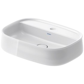 Lavabo da appoggio Duravit Zencha 55 x 39 cm, con piano per rubinetto