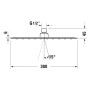 Duravit Kopfbrause 1jet 30 x 30 cm