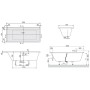 Villeroy & Boch Subway Duo Badewanne 170 x 75 cm mit Profibox 2.0 Eck