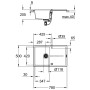 GROHE K400 Kompositspüle mit Abtropffläche 78 x 50 cm