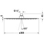 Duravit Kopfbrause 1jet Ø 30 cm
