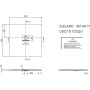 Villeroy & Boch Squaro Infinity Duschwanne 100 x 100 cm