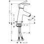hansgrohe Talis S Einhebel-Waschtischmischer 80 mit Push-Open Ablaufgarnitur
