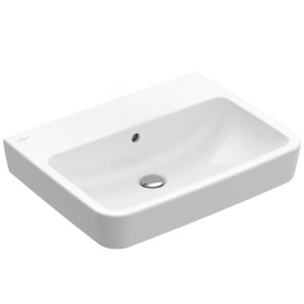 Lavabo d'appoggio Villeroy & Boch O.novo 55 x 46 cm con troppopieno, senza foro per rubinetto