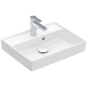 Lavabo Villeroy & Boch Collaro 50 cm poli avec trop-plein, 1 trou de robinet