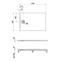 LAUFEN PRO Marbond Duschwanne 120 x 80 x 3,3 cm