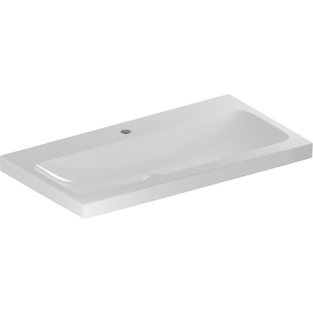 Geberit iCon Light Waschtisch 90 cm mit Hahnloch mittig, ohne Überlauf