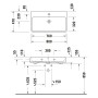 Duravit Qatego Waschtisch 80 x 47 cm, 1 Hahnloch