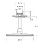 GROHE Rainshower SmartActive 310 Kopfbrauseset mit 2 Strahlarten und Deckenanschluss