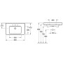 Villeroy & Boch Subway 2.0 Schrankwaschtisch 80 cm geschliffen