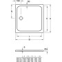 Villeroy & Boch Lifetime Plus Duschwanne 100 x 100 cm