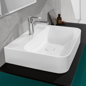 Villeroy & Boch Finion Waschtisch 80 cm mit Hahnloch, mit ViFlow Überlauf