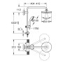 GROHE Vitalio Start System 210 Duschsystem mit Thermostatbatterie für die Schweiz