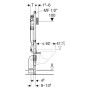 Geberit Duofix Element für Wand-WC, 120 cm, Sigma UP-Spülkasten 12 cm, HS50 Hygienespülung