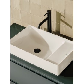 Lavabo d'appoggio Roca Ona 55 x 34,5 cm, vasca a sinistra, rettangolare