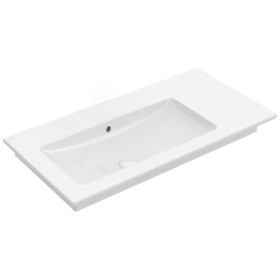 Villeroy & Boch Venticello Schrankwaschtisch Becken links 100 x 50 cm, ohne Hahnloch, mit Überlauf