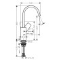 hansgrohe Vivenis Einhebel-Waschtischarmatur 210 ohne Ablaufgarnitur, mit Schwenkauslauf