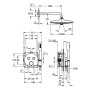GROHE Precision SmartControl Duschsystem, Thermostat, UP, mit Vitalio Joy 260, rund
