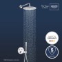 GROHE Precision SmartControl Duschsystem, Thermostat, UP, mit Vitalio Joy 260, rund