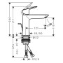 hansgrohe Logis Einhebel-Waschtischarmatur 110 Fine mit Zugstangen-Ablaufgarnitur