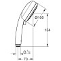 GROHE Tempesta Cosmopolitan 100 Handbrause mit 2 Strahlarten