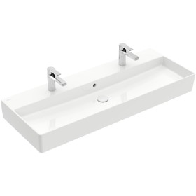 Villeroy & Boch Memento 2.0 Lavabo 120 cm con 2 fori per rubinetto, con troppopieno