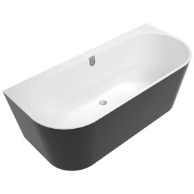Villeroy & Boch Oberon 2.0 Duo Vorwand-Badewanne 180 x 80 cm, inkl. Schürze in Schwarz