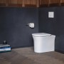 Duravit White Tulip Stand-WC mit HygieneGlaze, spülrandlos