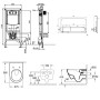 Villeroy & Boch Subway 2.0 WC-Set mit Vorwandelement und Betätigungsplatte