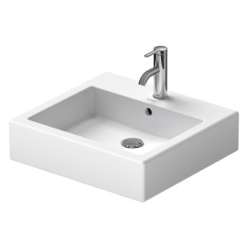 Lavabo da appoggio Duravit Vero 50 cm con 1 foro per rubinetto, satinato