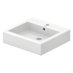 Lavabo da appoggio Duravit Vero 50 cm con 1 foro per rubinetto, satinato