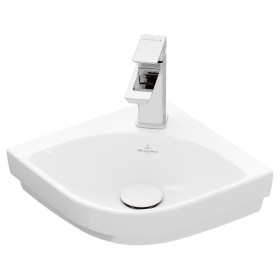 Villeroy & Boch Subway 3.0 Lavabo d'angolo 32 cm, con 1 foro per rubinetto, senza troppo pieno