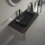 Duravit Happy D.2 Plus Aufsatzbecken 60 cm anthrazit matt, ohne Überlauf, ohne Hahnlochbank