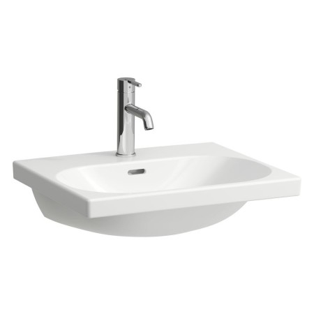 LAUFEN LUA Waschtisch 55 x 46 cm mit Hahnloch, mit Überlauf
