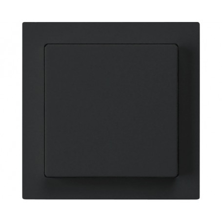 HAGER Frontplatte Druckschalter schwarz